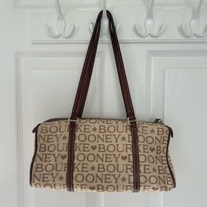 Dooney & Bourke Vintage Signature Jacquard Barrel Bag